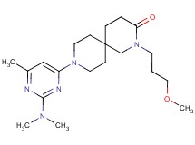 9-[2-(dimethylamino)-6-methylpyrimidin-4-yl]-2-(3-methoxypropyl)-2,9-diazaspiro[5.5]undecan-3-one