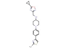 N-[(5-cyclopropyl-1,2,4-oxadiazol-3-yl)methyl]-1-[4-(2-methyl-1,3-thiazol-4-yl)phenyl]-4-piperidinamine