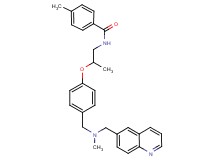 4-methyl-N-[2-(4-{[methyl(6-quinolinylmethyl)amino]methyl}phenoxy)propyl]benzamide
