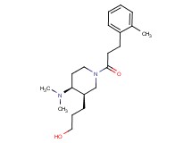 3-{(3R*,4S*)-4-(dimethylamino)-1-[3-(2-methylphenyl)propanoyl]piperidin-3-yl}propan-1-ol