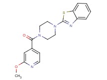 2-[4-(2-methoxyisonicotinoyl)-1-piperazinyl]-1,3-benzothiazole