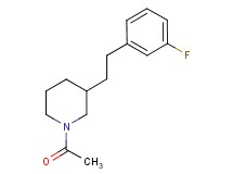 1-acetyl-3-[2-(3-fluorophenyl)ethyl]piperidine