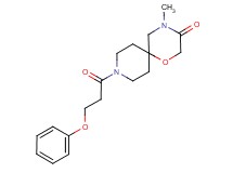 4-methyl-9-(3-phenoxypropanoyl)-1-oxa-4,9-diazaspiro[5.5]undecan-3-one