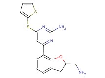 4-[2-(aminomethyl)-2,3-dihydro-1-benzofuran-7-yl]-6-(2-thienylthio)pyrimidin-2-amine