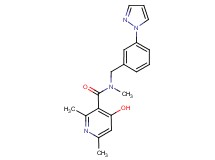 4-hydroxy-N,2,6-trimethyl-N-[3-(1H-pyrazol-1-yl)benzyl]nicotinamide