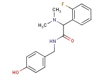 2-(dimethylamino)-2-(2-fluorophenyl)-N-(4-hydroxybenzyl)acetamide