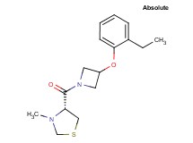 (4R)-4-{[3-(2-ethylphenoxy)-1-azetidinyl]carbonyl}-3-methyl-1,3-thiazolidine