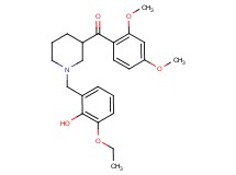 (2,4-dimethoxyphenyl)[1-(3-ethoxy-2-hydroxybenzyl)-3-piperidinyl]methanone