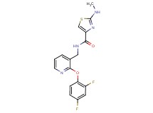 N-{[2-(2,4-difluorophenoxy)pyridin-3-yl]methyl}-2-(methylamino)-1,3-thiazole-4-carboxamide
