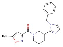 3-(1-benzyl-1H-imidazol-2-yl)-1-[(5-methyl-3-isoxazolyl)carbonyl]piperidine