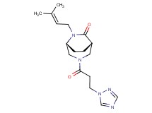 (1S*,5R*)-6-(3-methyl-2-buten-1-yl)-3-[3-(1H-1,2,4-triazol-1-yl)propanoyl]-3,6-diazabicyclo[3.2.2]nonan-7-one
