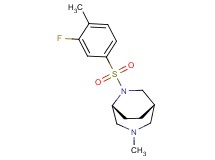 (1S*,5R*)-6-[(3-fluoro-4-methylphenyl)sulfonyl]-3-methyl-3,6-diazabicyclo[3.2.2]nonane