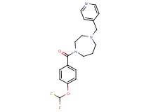 1-[4-(difluoromethoxy)benzoyl]-4-(4-pyridinylmethyl)-1,4-diazepane