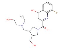 2-{[rel-(3R,4R)-3-{[ethyl(2-hydroxyethyl)amino]methyl}-4-(hydroxymethyl)-1-pyrrolidinyl]carbonyl}-8-fluoro-4-quinolinol