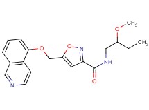 5-[(isoquinolin-5-yloxy)methyl]-N-(2-methoxybutyl)isoxazole-3-carboxamide