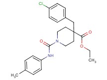 ethyl 4-(4-chlorobenzyl)-1-{[(4-methylphenyl)amino]carbonyl}-4-piperidinecarboxylate