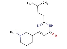 2-(3-methylbutyl)-6-(1-methylpiperidin-3-yl)pyrimidin-4(3H)-one