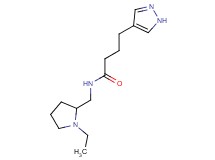 N-[(1-ethylpyrrolidin-2-yl)methyl]-4-(1H-pyrazol-4-yl)butanamide