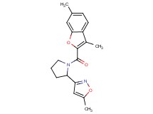 3-{1-[(3,6-dimethyl-1-benzofuran-2-yl)carbonyl]-2-pyrrolidinyl}-5-methylisoxazole