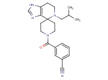 3-[(5-isobutyl-1,5,6,7-tetrahydro-1'H-spiro[imidazo[4,5-c]pyridine-4,4'-piperidin]-1'-yl)carbonyl]benzonitrile