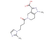 1-methyl-5-[4-(2-methyl-1H-imidazol-1-yl)butanoyl]-4,5,6,7-tetrahydro-1H-pyrazolo[4,3-c]pyridine-3-carboxylic acid
