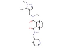 (3aR*,6S*)-N-[(1,5-dimethyl-1H-pyrazol-4-yl)methyl]-N-methyl-1-oxo-2-(pyridin-3-ylmethyl)-1,2,3,6,7,7a-hexahydro-3a,6-epoxyisoindole-7-carboxamide