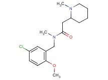 N-(5-chloro-2-methoxybenzyl)-N-methyl-2-(1-methylpiperidin-2-yl)acetamide