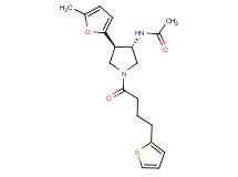N-{(3S*,4R*)-4-(5-methyl-2-furyl)-1-[4-(2-thienyl)butanoyl]-3-pyrrolidinyl}acetamide