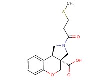 (3aR*,9bR*)-2-[3-(methylthio)propanoyl]-1,2,3,9b-tetrahydrochromeno[3,4-c]pyrrole-3a(4H)-carboxylic acid