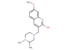 3-[(3,4-dimethyl-1-piperazinyl)methyl]-7-methoxy-2-quinolinol
