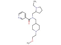 N-[(1-ethyl-2-pyrrolidinyl)methyl]-N-{[1-(2-methoxyethyl)-4-piperidinyl]methyl}nicotinamide