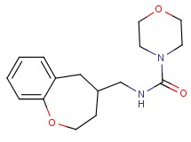 N-(2,3,4,5-tetrahydro-1-benzoxepin-4-ylmethyl)morpholine-4-carboxamide