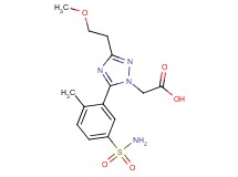 [5-[5-(aminosulfonyl)-2-methylphenyl]-3-(2-methoxyethyl)-1H-1,2,4-triazol-1-yl]acetic acid