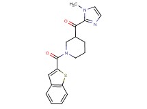 [1-(1-benzothien-2-ylcarbonyl)-3-piperidinyl](1-methyl-1H-imidazol-2-yl)methanone