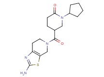 5-[(2-amino-6,7-dihydro[1,3]thiazolo[5,4-c]pyridin-5(4H)-yl)carbonyl]-1-cyclopentyl-2-piperidinone