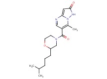 7-methyl-6-{[2-(4-methylpentyl)-4-morpholinyl]carbonyl}pyrazolo[1,5-a]pyrimidin-2(1H)-one