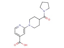 2-[4-(1-pyrrolidinylcarbonyl)-1-piperidinyl]isonicotinic acid