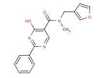 N-(3-furylmethyl)-4-hydroxy-N-methyl-2-phenylpyrimidine-5-carboxamide