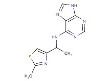 N-[1-(2-methyl-1,3-thiazol-4-yl)ethyl]-9H-purin-6-amine