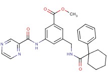 methyl 3-({[(1-phenylcyclohexyl)carbonyl]amino}methyl)-5-[(2-pyrazinylcarbonyl)amino]benzoate