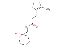 N-[(1-hydroxycyclohexyl)methyl]-3-(4-methyl-1,3-thiazol-5-yl)propanamide