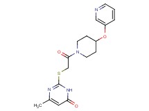 6-methyl-2-({2-oxo-2-[4-(pyridin-3-yloxy)piperidin-1-yl]ethyl}thio)pyrimidin-4(3H)-one