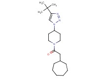 4-(4-tert-butyl-1H-1,2,3-triazol-1-yl)-1-(cycloheptylacetyl)piperidine