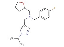 (4-fluorobenzyl)[(1-isopropyl-1H-pyrazol-4-yl)methyl](tetrahydrofuran-2-ylmethyl)amine