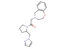 4-{2-oxo-2-[2-(1H-pyrazol-1-ylmethyl)pyrrolidin-1-yl]ethyl}-2,3,4,5-tetrahydro-1,4-benzoxazepine