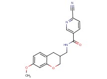 6-cyano-N-[(7-methoxy-3,4-dihydro-2H-chromen-3-yl)methyl]nicotinamide