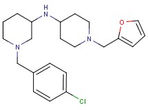 1-(4-chlorobenzyl)-N-[1-(2-furylmethyl)-4-piperidinyl]-3-piperidinamine