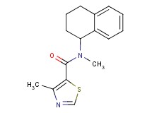 N,4-dimethyl-N-(1,2,3,4-tetrahydro-1-naphthalenyl)-1,3-thiazole-5-carboxamide