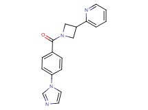 2-{1-[4-(1H-imidazol-1-yl)benzoyl]-3-azetidinyl}pyridine