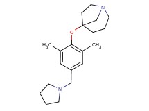 5-[2,6-dimethyl-4-(pyrrolidin-1-ylmethyl)phenoxy]-1-azabicyclo[3.2.1]octane